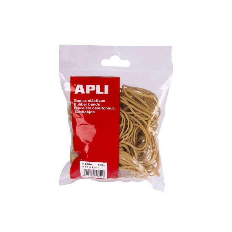 Apli Gomas Elasticas Ø 60 x 2 mm - Alta Calidad - Bolsa con 100g Apli Gomas Elasticas Ø 60 x 2 mm - Alta Calidad - Bolsa con 100g