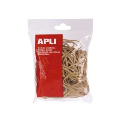 Apli Gomas Elasticas Ø 120 x 5mm - 100g de Contenido - Gran Elasticidad y Resistencia - 70% de Caucho Natural