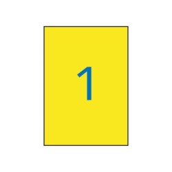 Apli Etiquetas Amarillas Resistentes Intemperie 210.0 x 297.0mm 20 Hojas