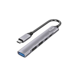 Equip Hub USB-C con 1x USB 3.0, 2x USB 2.0 y 1x USB-C PD - Carcasa de Aluminio