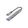 Equipaggia l'hub USB-C con 1x USB 3.0, 2x USB 2.0 e 1x USB-C PD - Custodia in alluminio