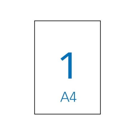 Etichette bianche permanenti Apli 210,0 x 297,0 mm 10 fogli