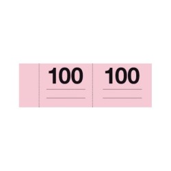 Apli Talonario Guardarropa 1-100 - Numeracion Del 1 al 100 - Papel Autocopiativo - Tamaño A-990 - Blanco