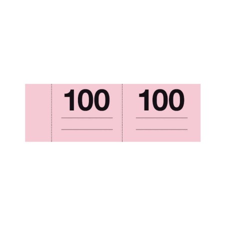 Apli Talonario Guardarropa 1-100 - Numeracion Del 1 al 100 - Papel Autocopiativo - Tamaño A-990 - Blanco