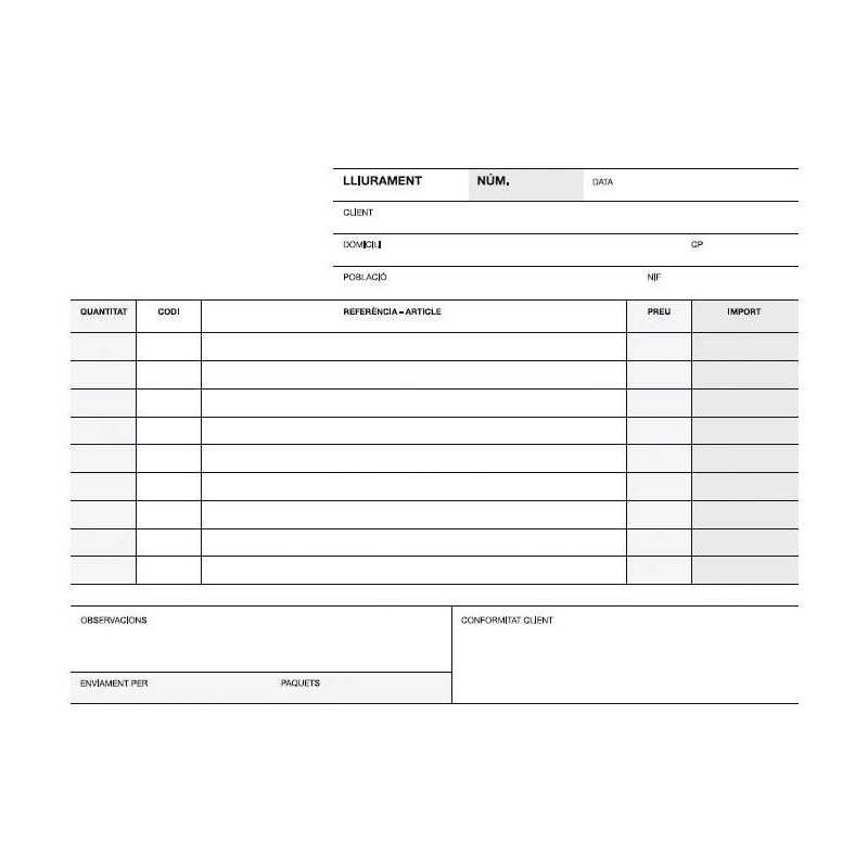 Apli Checkbook Delivery 1/4 Orizzontale Triplicato - 210x148mm - Numerazione sequenziale - Carta carbone - Tre copie - Bianco Apli Checkbook Delivery 1/4 Orizzontale Triplicato - 210x148mm - Numerazione sequenziale - Carta carbone - Tre copie - Bianco