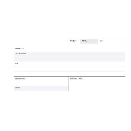 Ricevuta del libretto degli assegni Apli 1/3 Duplicato orizzontale A-60 - Carta autocopiante - Numerazione sequenziale - 3 copie