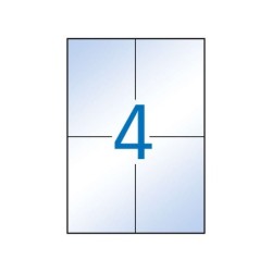 Apli Etiquetas Translucidas Resistentes Intemperie 105.0 x 148.0mm 20 Hojas