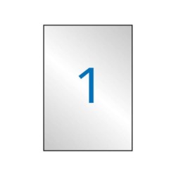 Apli Etiquetas Metalizadas Plata 210.0 x 297.0mm 100 Hojas