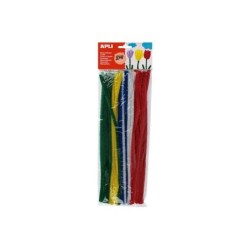 Apli Pack de 50 Limpiapipas Ø 6 mm x 300 mm - Colores Surtidos