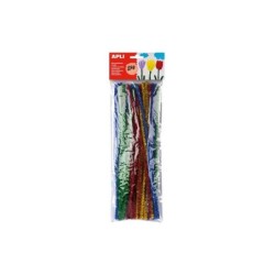 Apli Pack de 50 Limpiapipas Ø 6 mm x 300 mm - Colores Surtidos