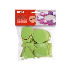 Apli Formas Goma Eva Multicapa 25 U - Material de Alta Calidad - Multicolor - Facil de Cortar y Pegar