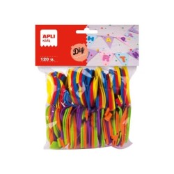 Apli Formas Goma Eva Numeros 120 U - Material Suave y Flexible - Facil de Cortar y Pegar - Ideal para Manualidades y Decoracion