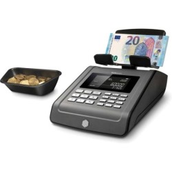 Safescan 6185 Bilancia contasoldi - con porta USB - Avanzata per monete e banconote - Opzioni di conteggio