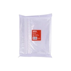 Apli Confezione da 100 Buste Autosigillanti 250 x 350 mm - Chiusura Sicura - Adatto per Alimenti