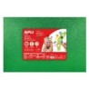 Gomma Eva Glitter Verde Apli 600x400mm - 3 Fogli Lucidi e Flessibili