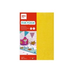 Asciugamano in gomma Apli Eva - Formato A4 - 4 fogli - Colori rosso, verde, giallo e blu