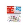 Apli Pack de 100 Ojos Moviles Redondos Adhesivos - Medidas Surtidas Ø 10 mm - Colores Surtidos