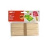 Apli Pack de 40 Palos Polo Jumbo de Madera Natural 150 x 18 mm - Color Madera