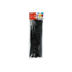 Apli Pack de 50 Limpiapipas Ø 6 mm x 300 mm - Color Negro