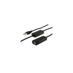 Equipaggia Cavo Prolunga Active USB 2.0 - Doppia Schermatura - Lunghezza 15m - Colore Nero