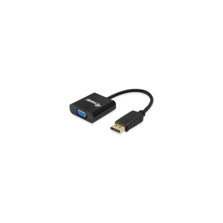 Equipaggia adattatore DisplayPort maschio a VGA femmina - Risoluzione fino a 1080p - Lunghezza 15 cm - Colore nero