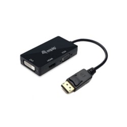 Equipaggia DisplayPort maschio a 1x HDMI, 1x VGA, 1x adattatore DVI - Cavo da 24 cm