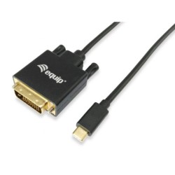 Equipaggia il cavo USB-C maschio a DVI-D Dual Link maschio da 1,80 m