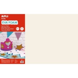 Apli Gomma Eva Pelle Leggera 600x400mm - 5 Fogli Grandi e Flessibili - Ideale per Artigianato e Decorazione