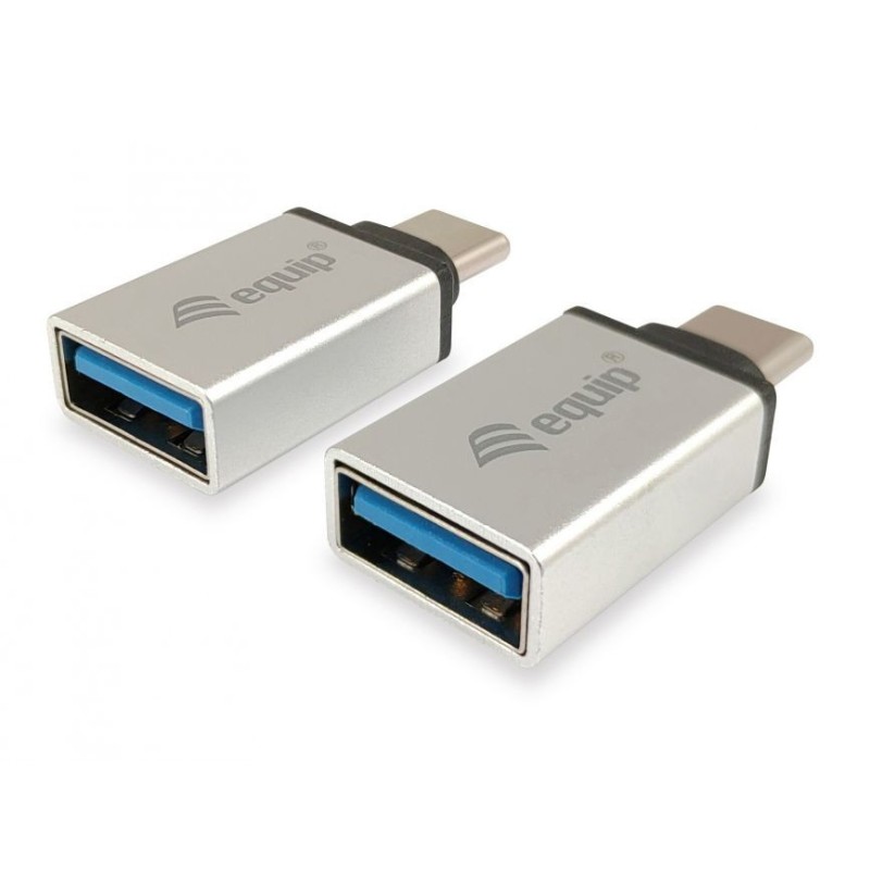 Equip Pack de 2 Adaptadores USB-C Macho a USB-A Hembra Equip Pack de 2 Adaptadores USB-C Macho a USB-A Hembra