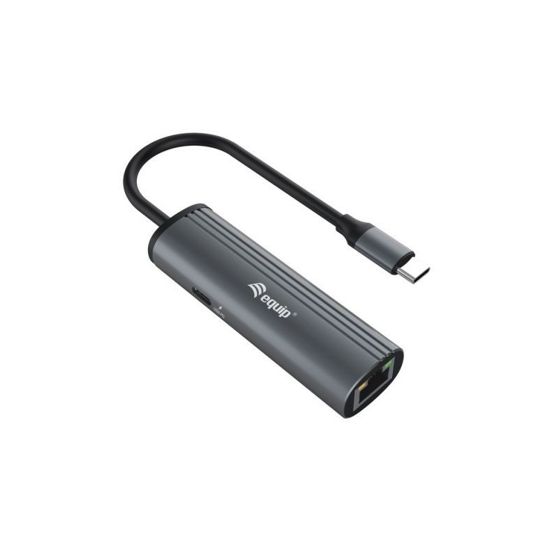 Equipaggia l'adattatore da USB-C a Gigabit RJ45 + USB-C PD - Custodia in alluminio Equipaggia l'adattatore da USB-C a Gigabit RJ45 + USB-C PD - Custodia in alluminio
