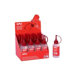 Apli Expositor de 12 Colas de Silicona 100 ml - Sin Metanol - No Instantáneo