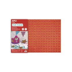 Apli Goma Eva Impresa Purpurina Estrellas 600x400 - 3 Hojas Brillantes y Resistentes