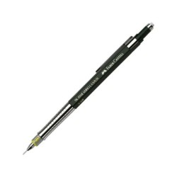 Faber-Castell TK-Fine Vario L Portamine HB 0,35 mm - Con gomma - Clip in metallo - Colore verde