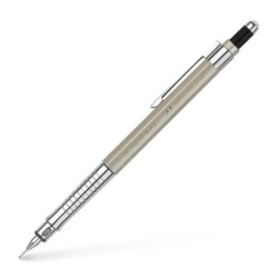 Faber-Castell TK-Fine Vario L Portamine HB 0,5 mm - Con gomma - Clip in metallo - Colore champagne