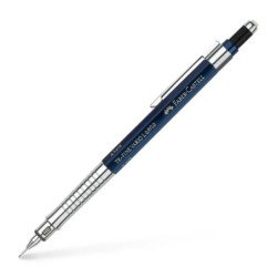 Faber-Castell TK-Fine Vario L Portamine HB 1 mm - Con gomma - Clip in metallo - Colore blu