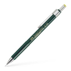 Faber-Castell TK-Fine 9713 Portamine - Mina HB - Corsa 0,35 mm - Gomma integrata