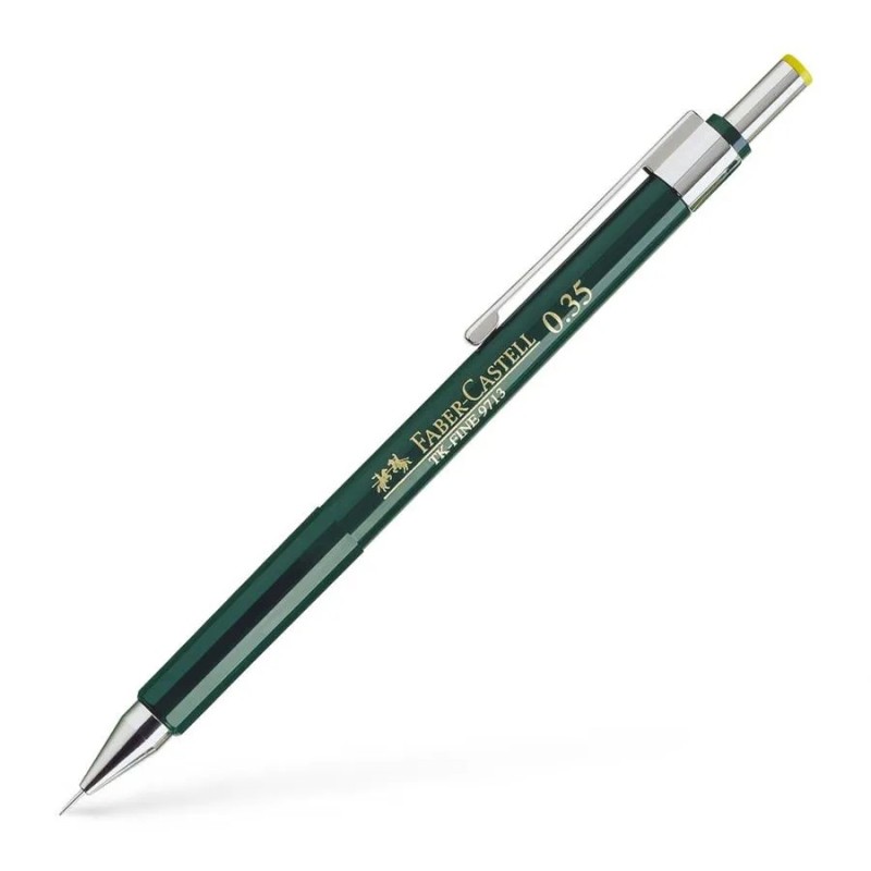 Faber-Castell TK-Fine 9713 Portaminas - Mina HB - Trazo 0.35mm - Goma de Borra Integrada Faber-Castell TK-Fine 9713 Portaminas - Mina HB - Trazo 0.35mm - Goma de Borra Integrada