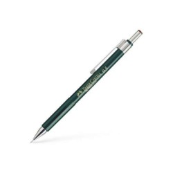 Faber-Castell TK-Fine 9713 Portaminas - Mina HB - Trazo 0.5mm - Goma de Borrar Integrada