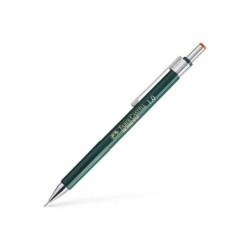 Faber-Castell TK-Fine 9713 Portaminas - Mina HB - Trazo 1mm - Goma de Borrar Integrada