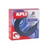 Apli Cinta Adhesiva Magnetica 19mm x 1m - Facil de Cortar y Pegar - Ideal para Manualidades y Organizacion - Negra