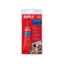 Apli Cola Universal - 40ml - Secado Rapido - Resistente al Agua - Transparente