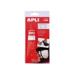 Apli Cola Contacto 40ml - Secado Rapido - Resistente al Agua y al Calor - Transparente