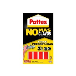 Pattex Nmc Nastro Biadesivo Bl 10 Strisce - Adesione Durevole - Fissaggio con Grande Forza - Pratico e Pulito