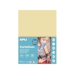 Cartoncino Apli Crema A4 170g 50 Fogli