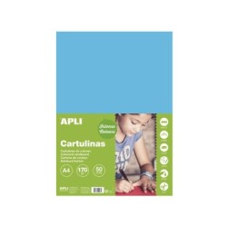 Apli Cartulina Azul Cielo A4 170g 50 Hojas