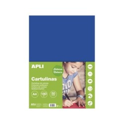 Cartoncino Apli Blu Scuro A4 170g 50 Fogli