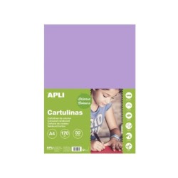 Cartoncino Apli Viola A4 170g 50 Fogli
