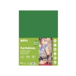 Cartoncino Apli verde scuro A4 170 g 50 fogli