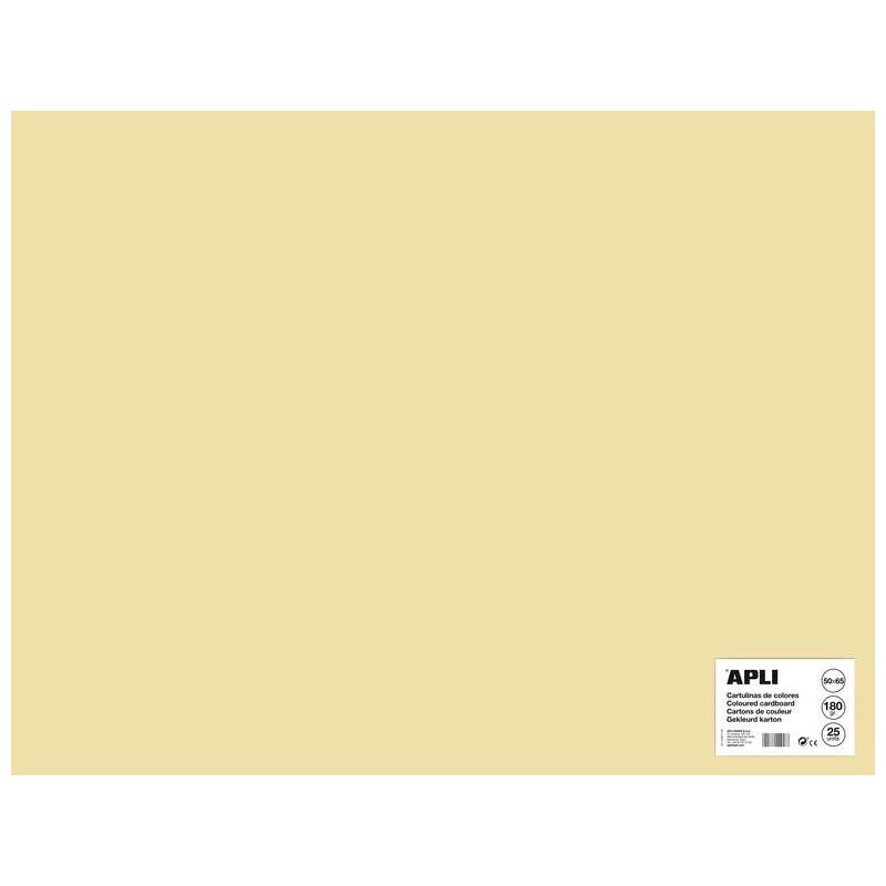 Apli Cartulina Crema 50 x 65cm 170g 25 Hojas Apli Cartulina Crema 50 x 65cm 170g 25 Hojas