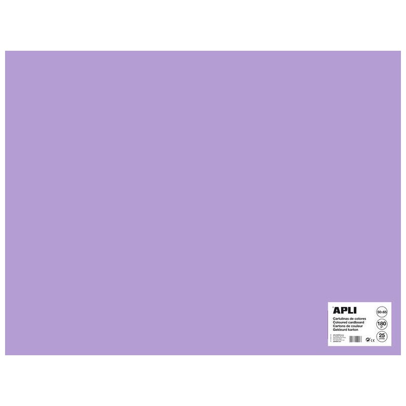 Apli Cartulina Violeta 50 x 65cm 170g 25 Hojas